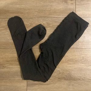 Grey Fleece Tights